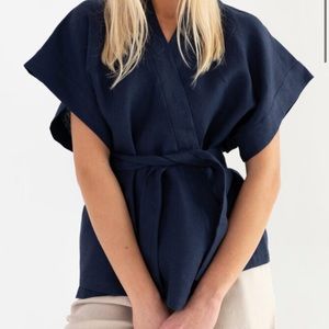 Linen Eli Kimono top by Love & Confuse